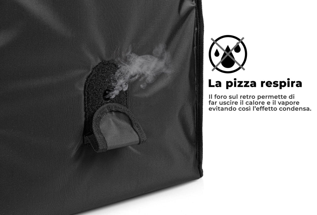 Borsa Termica Rigida Magnetica Porta Pizze da Asporto 10 Cartoni Safemi Magnetic 10 Nera