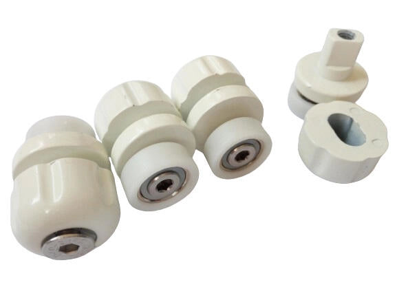 R700/07BIS - Ricambio per box doccia - Cuscinetti RIC841 L01 Bianco - Kit 4 pz