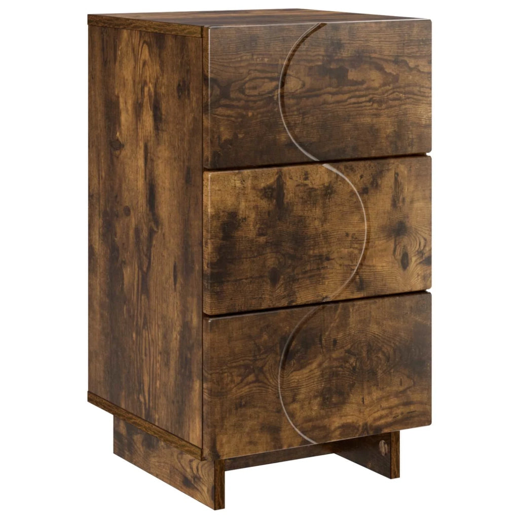 Armadio da Notte Rovere Fumo 33,5 x 34,5 x 60 cm 8011433