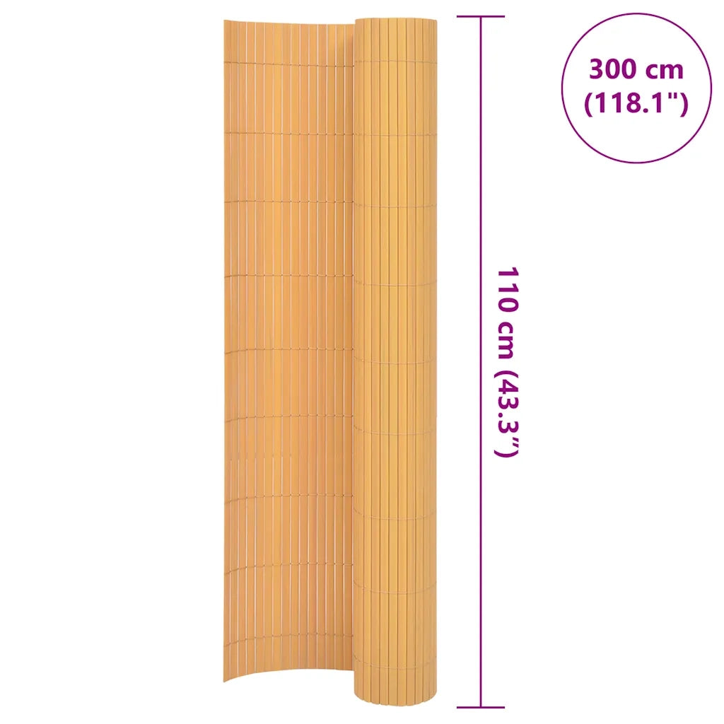 Recinzione da Giardino a Doppio Lato 110x300 cm Gialla 317153