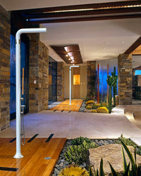 Doccia da Esterno Giardino Miscelatore Deviatore e Doccetta Mobile Arkema Funny Yang Antracite