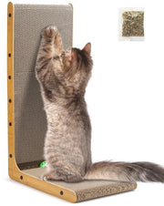 Accessori per gatti L-shape per gatti per grandi gatti accessori di gioco 68 cm alte scale per gatti con pallina scala per gatti per interni parete e angolo scala per gatti