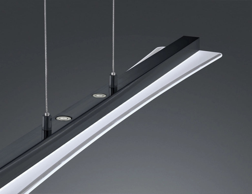 Lampada sospensione LED Smash nera dimmerabile 100 cm