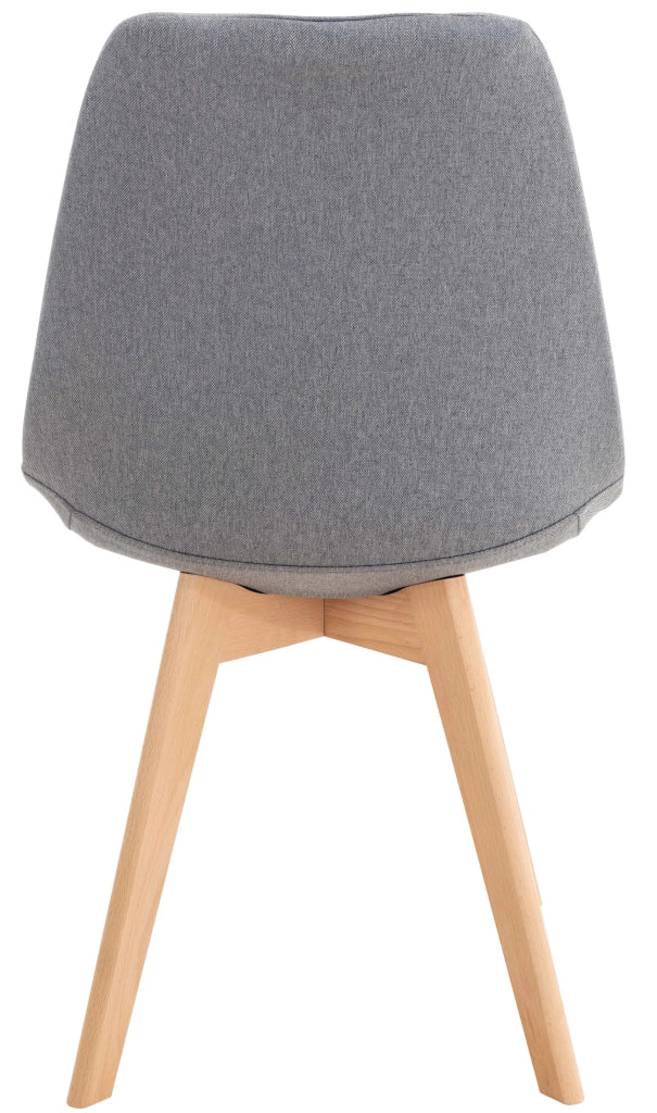 Sedia Pranzo Linares grigio chiaro,Tessuto