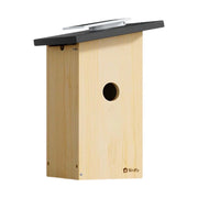 Casetta Smart per Uccelli con Telecamera IA e Pannello Solare Nero / Beige Birdfy
