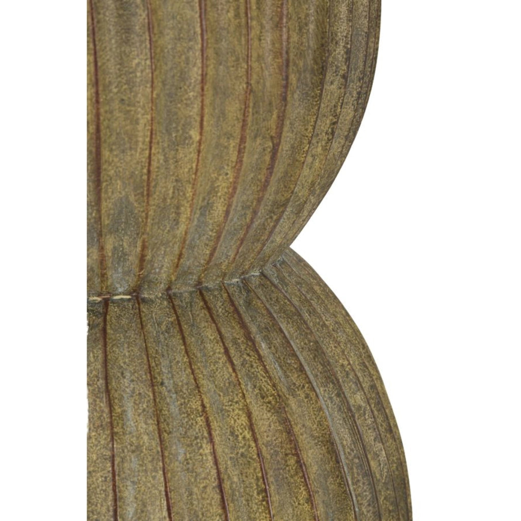 Vaso Decorativo VKH825, Verde, Poliresina, 25x25x52,5 cm