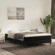 Materasso a Molle Insacchettate-Materasso per letto Nero 140x220x20 cm in Velluto