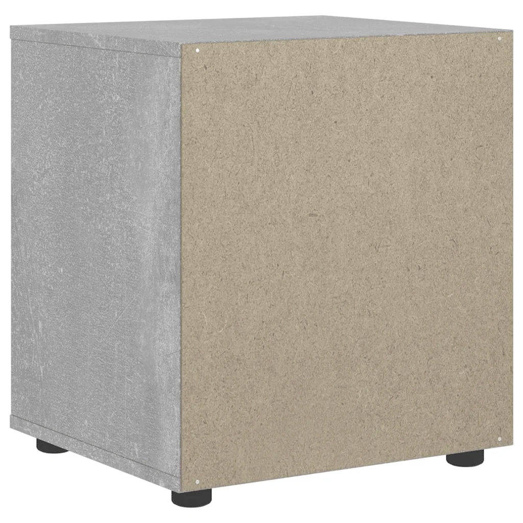 Comodino VISNES Grigio Cemento 45x40x50 cm in Legno Multistrato 4108282