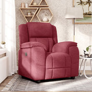 Divano Sedia-Poltrona Reclinabile in Tessuto Rosso Vino 866342