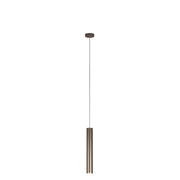 Sospensione Industrial-Minimal Xeana Metallo Bronzo 1 Luce Gu10