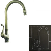 Trade Shop - Miscelatore Lavello Ottone  52427 Lavandino Cucina Monocomando Rubinetteria -