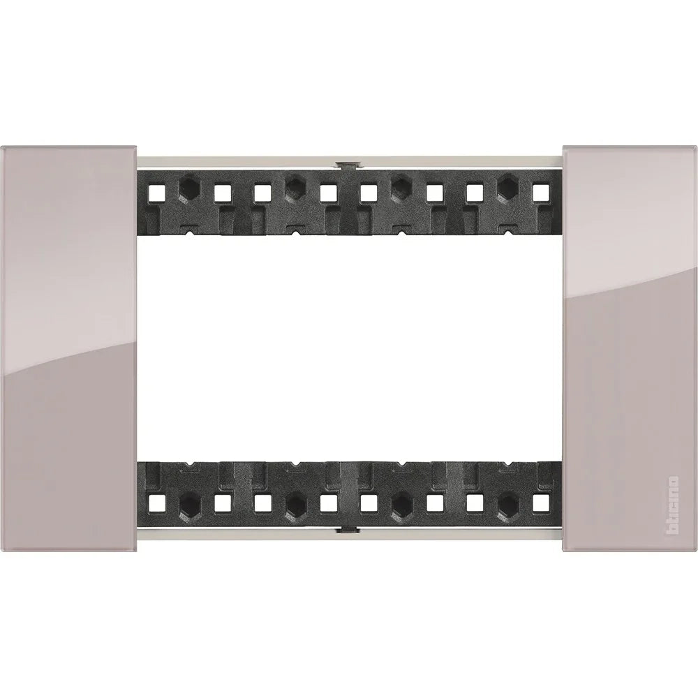 Placca Bticino Living Now 4 moduli colore Aura KA4804DM