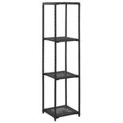 Scaffale Nero 30x30x120 cm in Polyrattan cod mxl 64071