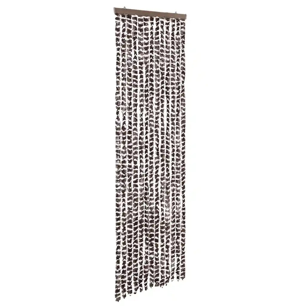 Tenda Antimosche Beige e Marrone 56x200 cm in Ciniglia 377387