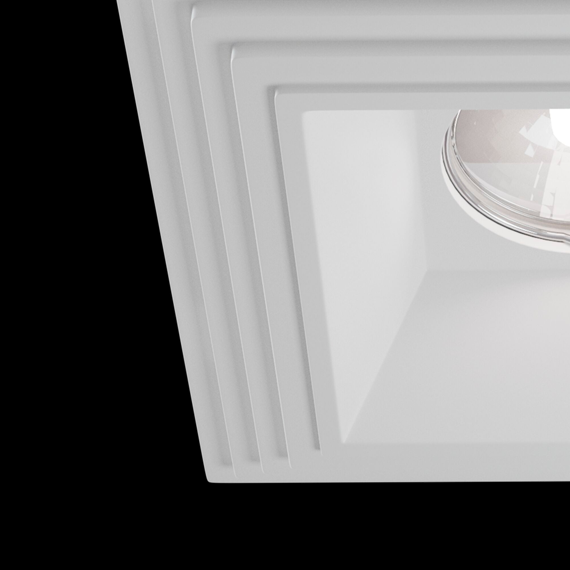 Faretto da incasso Downlight in Gesso Gyps Modern Bianco