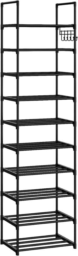 Sistema di conservazione per scarpe alta capacità - Capiente cassa per 20-24 pair - Design sottile/alto - Grata multifunzionale - Incluso martello - Dimensioni 43,4 x 30 x 200 cm