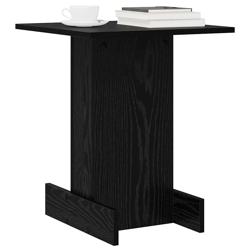 Tavolino Rovere Nero 44,5 x 45 x 55 cm Legno multistrato 891217