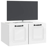 Mobile TV da Muro | Armadietto TV | Mobile Porta TV Bianco Lucido 59,5 x 41 x 30 cm