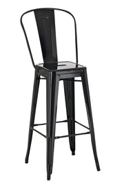Sgabello Aiden in metallo nero