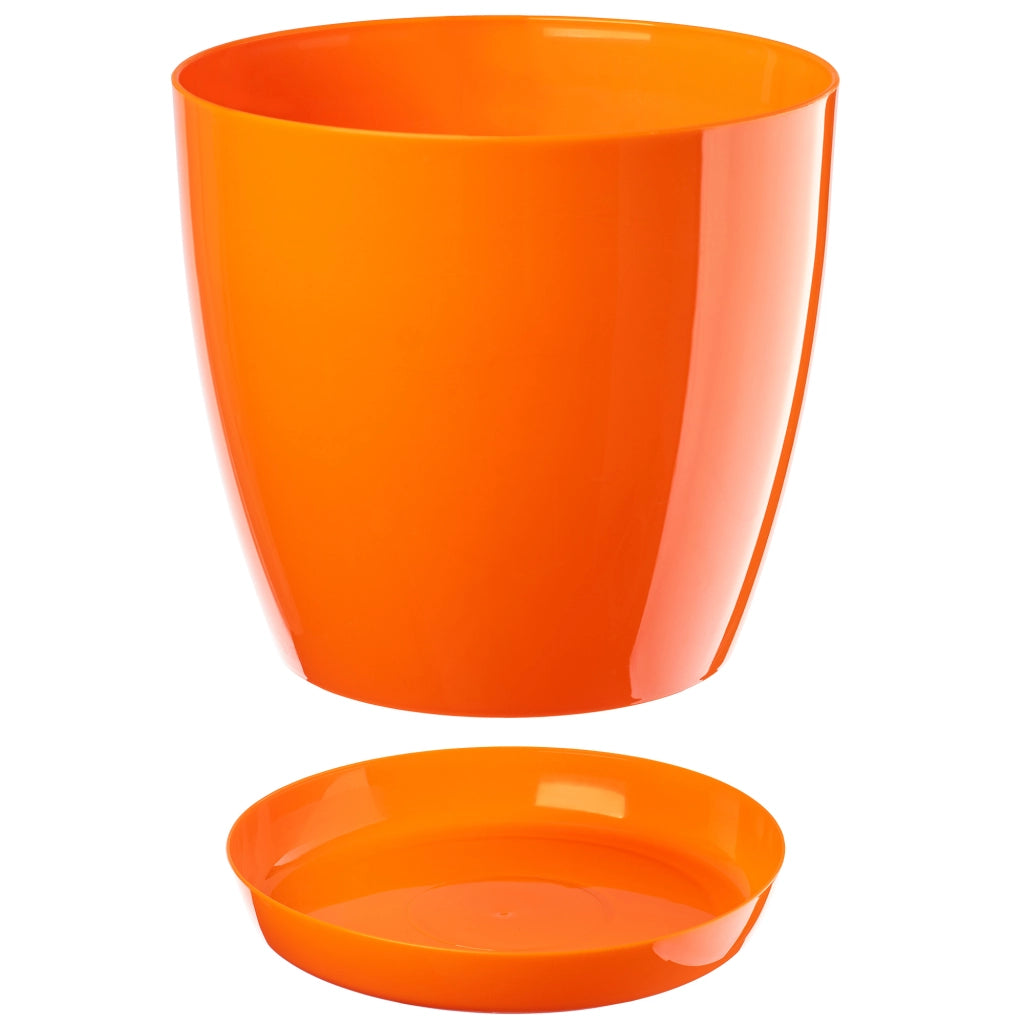 Vaso da fiori KADAX con supporto, ciotola, supporto per fiori, 23 cm arancione