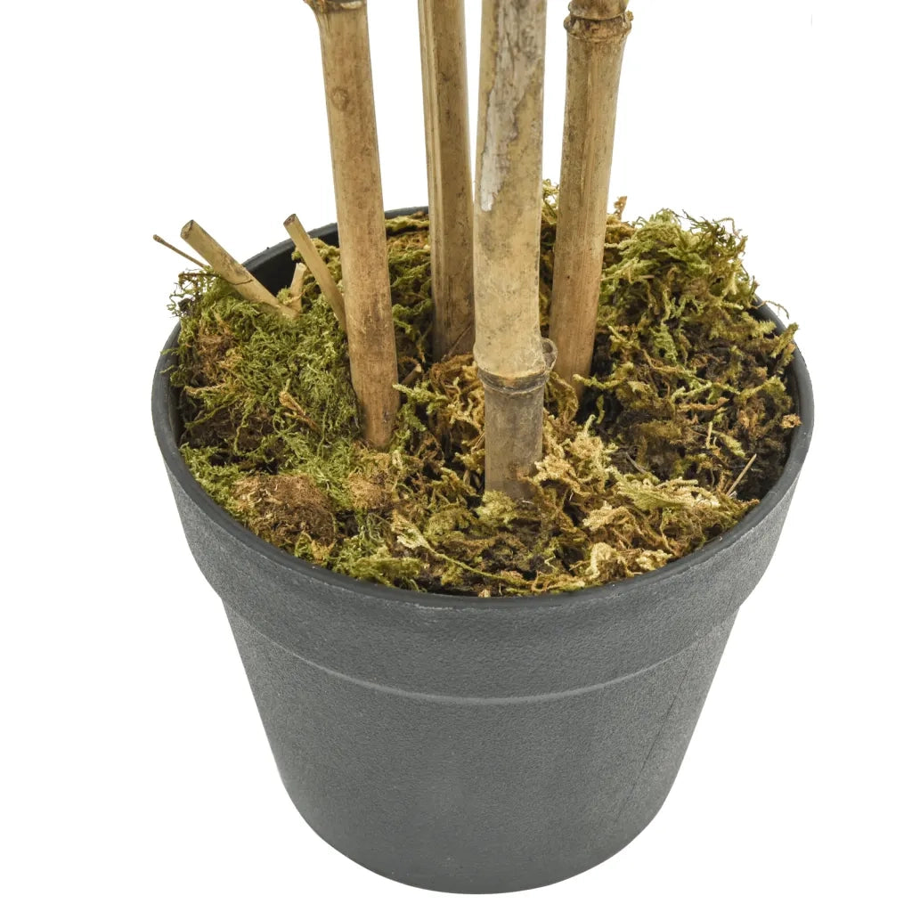 Albero Bambù Artificiale 552 Foglie 120 cm Verde 358968