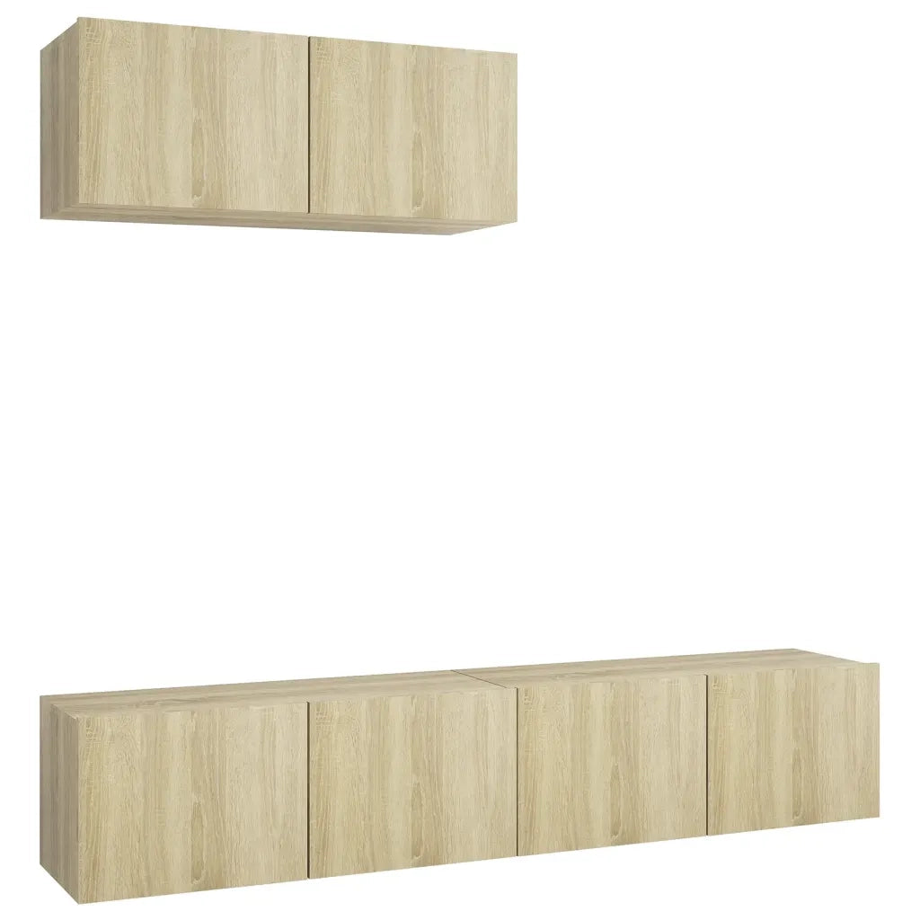Mobili TV 3 pz Rovere Sonoma in Truciolato cod mxl 11699