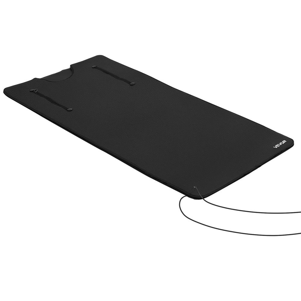Coperta Sauna Infrarossi Apertura Braccia 180x90cm Pelle PU Temperatura Timer Riscaldamento Uniforme Telo Borsa