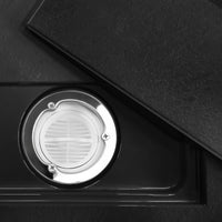 Piatto Doccia Bazalt Carrara Black 90x90