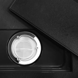 Piatto Doccia Bazalt Carrara Black 90x90