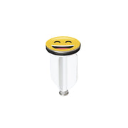 Tappo per piletta da 1"1/4 con faccia smile per decoro