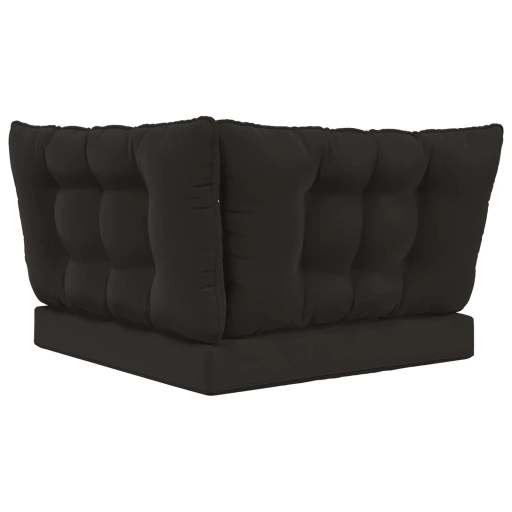 Cuscino per divano da esterno 3 pcs Nero Poliestere
