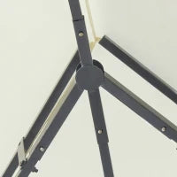 Gazebo da Giardino 3x4 m con Tende e Tetto a 2 Livelli Bianco Crema
