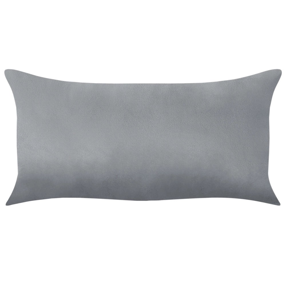 Chaise longue in velluto grigio imbottito con rivestimento a destra e cuscino in stile retrò tradizionale