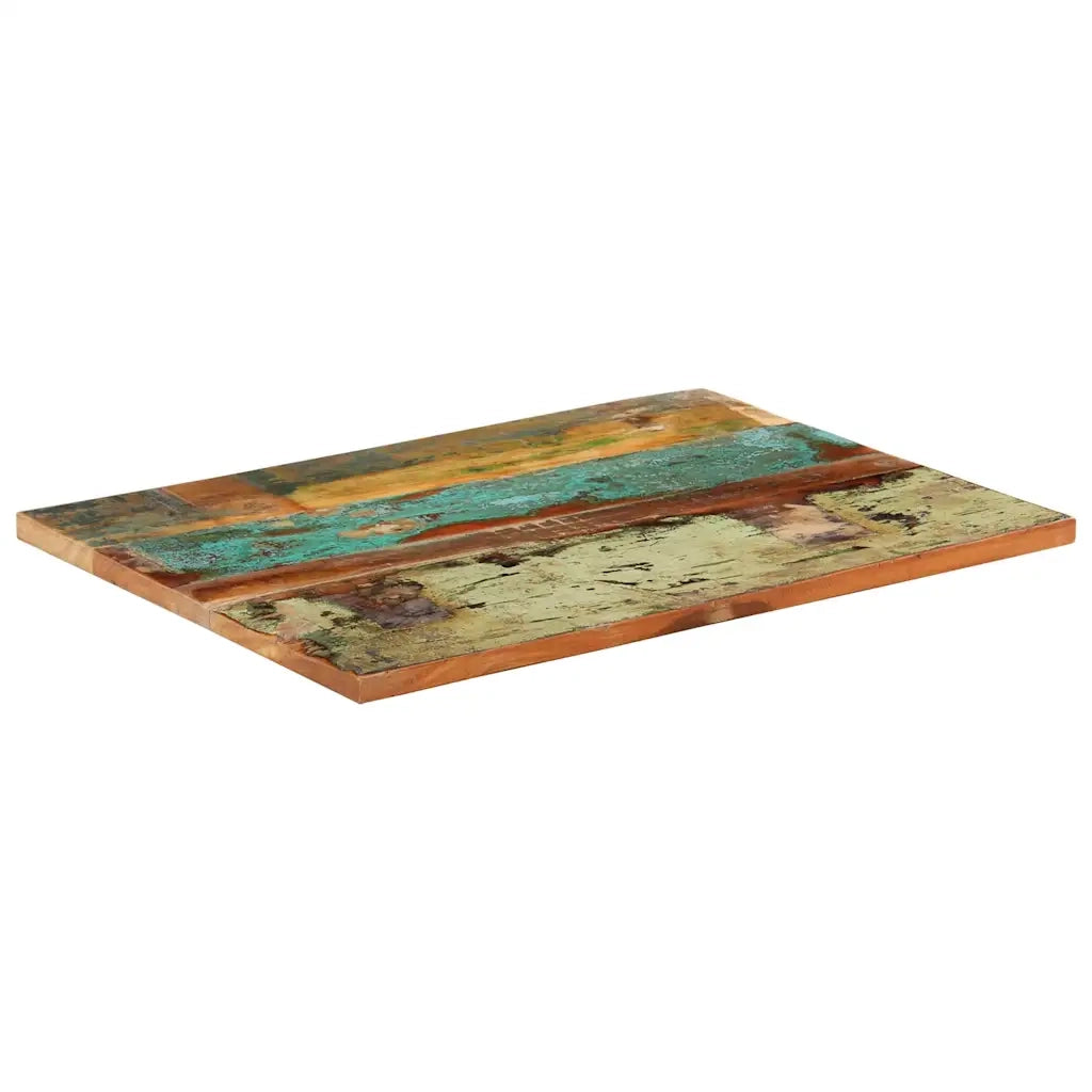 Piano Tavolo Rettangolare 60x80 cm 25-27 mm Legno di Recupero 286054