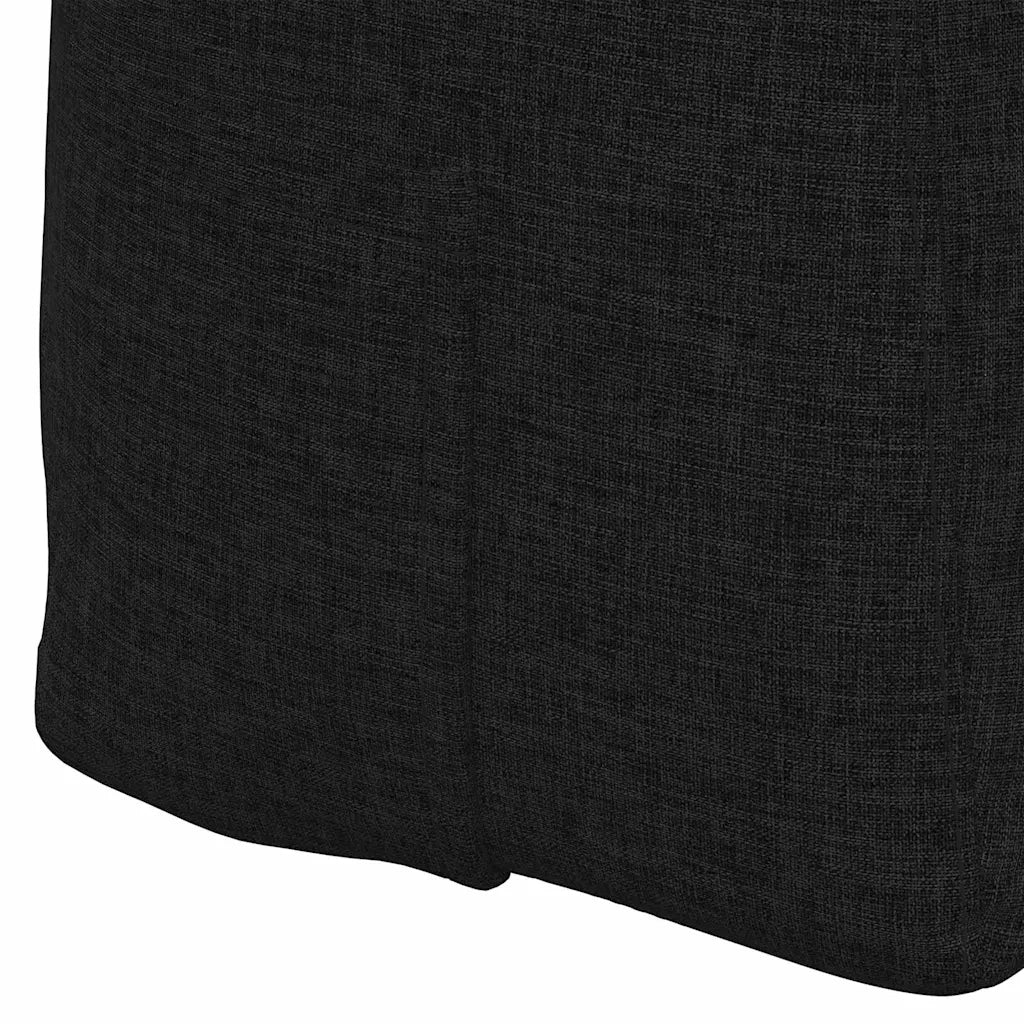 Cuscino per Schiena Nero 100 x 24 x 50 cm Tessuto