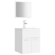 Set Mobili da Bagno | Armadio da bagno Bianco in Legno Multistrato