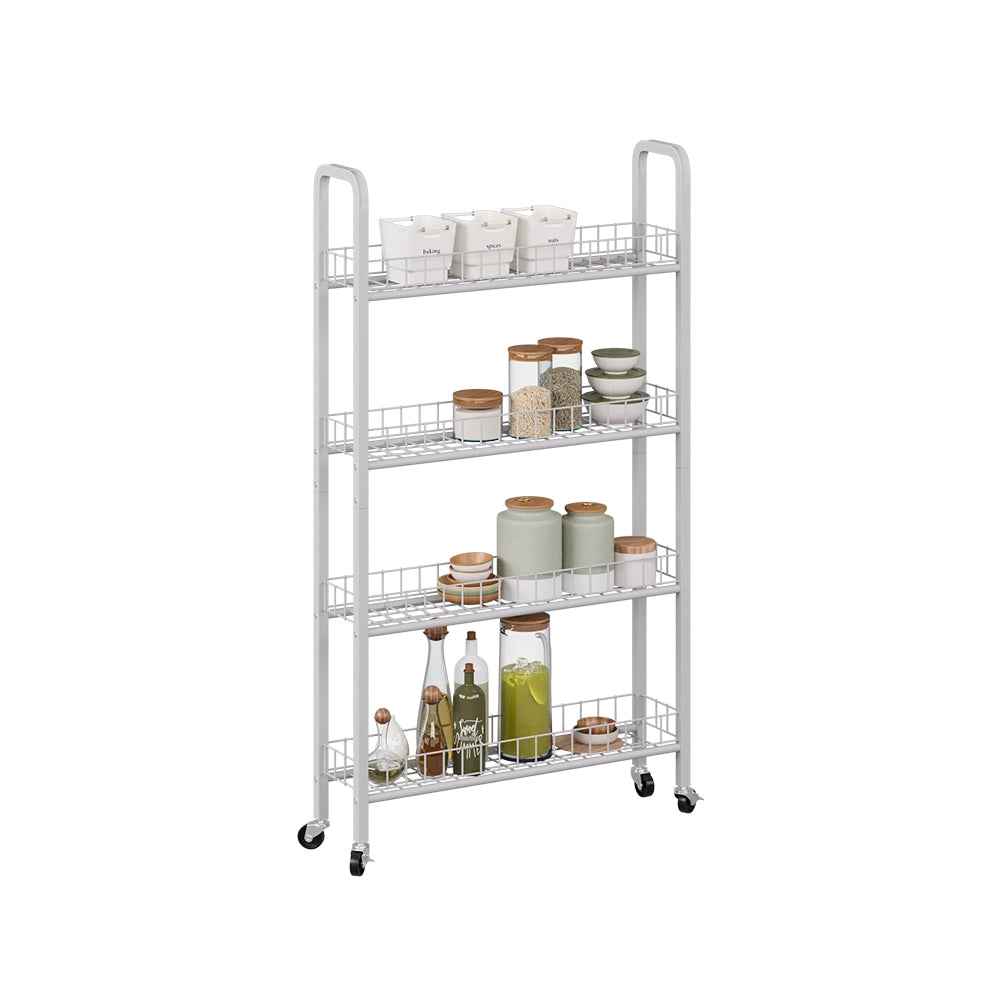 Vicco Piedistallo mobile Bianco 58 x 15 cm con 4 scomparti