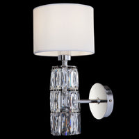 Lampada da parete Modern in Metallo e Vetro Talento Cromo