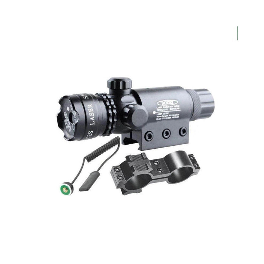 Trade Shop - Mirino Puntatore Laser Di Precisione Per Fucile Carabina Fascio Verde Softair -