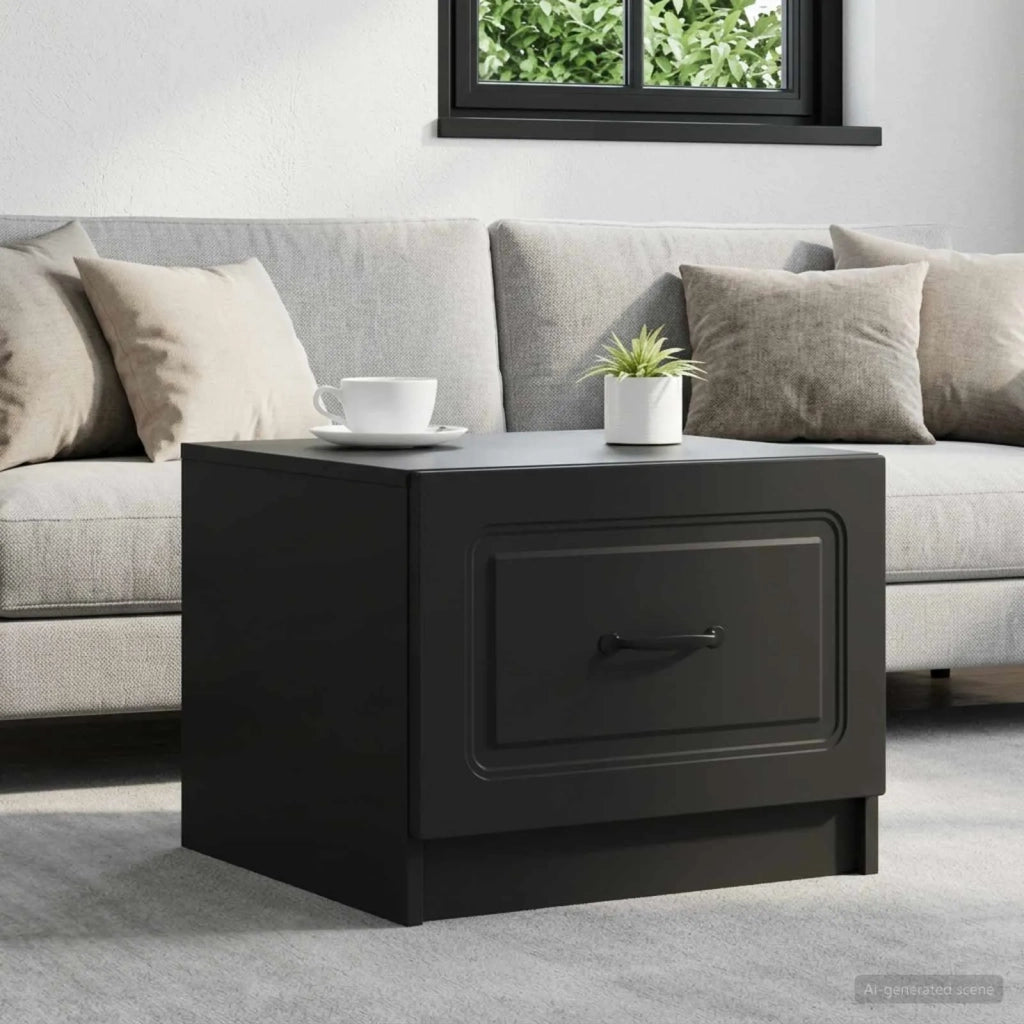 Tavolino da salotto Nero 49 x 50 x 37 cm Legno ingegnerizzato 895886