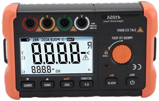 Misuratore di Resistenza 01Ω-1999Ω 0V-1000V Alta Precisione Tester Display LCD