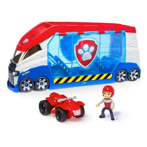 Paw patrol , paw patroller trasformabile con lanciatore per veicoli, luci e suoni, include un personaggio di ryder e il quad giocattolo, nuova versione, giocattoli per bambini e bambine, 3+ anni - 6069338