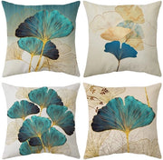 Set di cuscini in flanella 4 pezzi - Copricuscini decorativi 45 x 45 cm - Copricuscini per divano - Copricuscini per salotto - Qualità alta - Design comodo