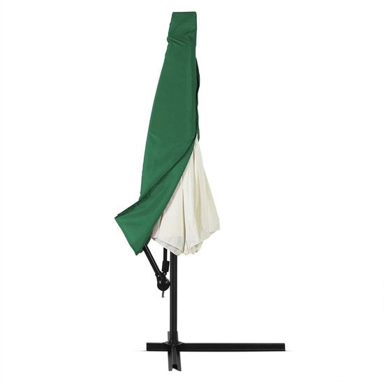 Parasole per giardino resistenti all'acqua dimensione 3m in tessuto adempiendosi di poliestere verde