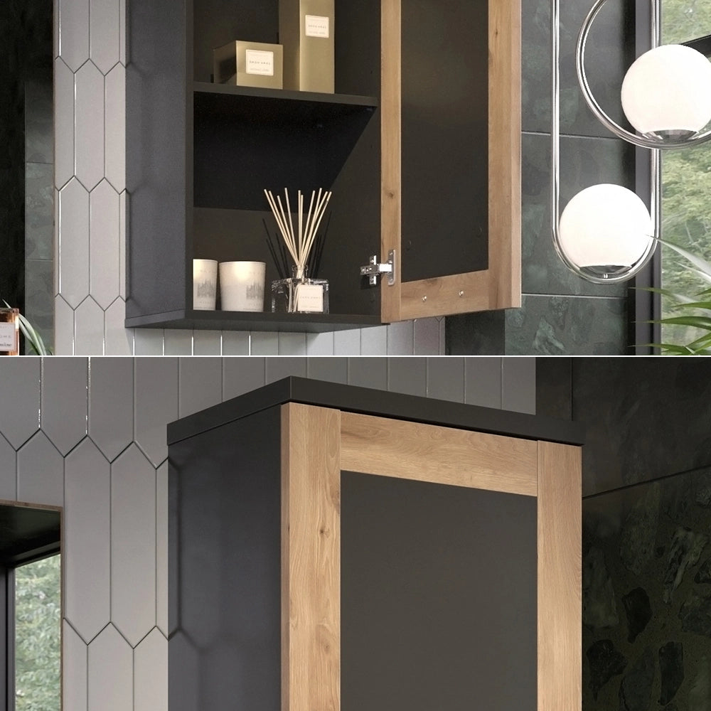 Vicco Mobile da bagno Antracite/quercia vichinga 40.3 x 79.6 cm