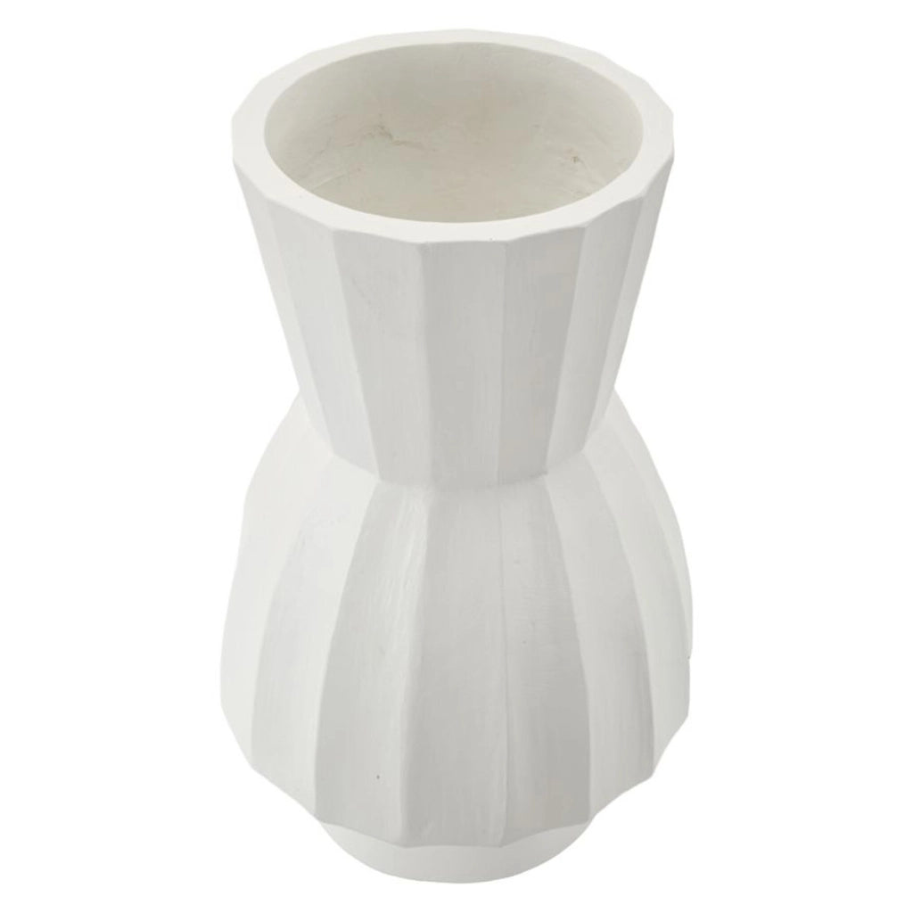 Vaso Decorativo VKH827, Bianco, Poliresina, 24x24x41 cm