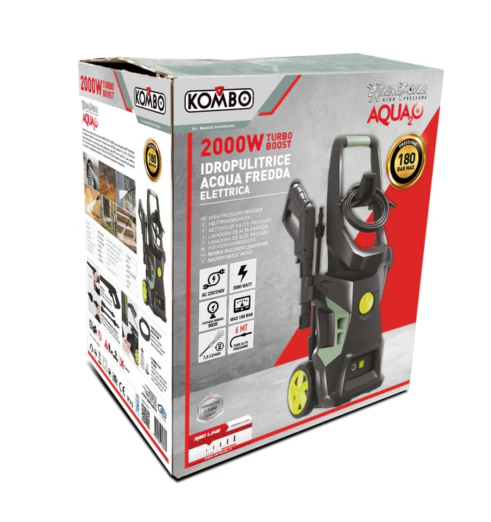 Idropulitrice Turbo Boost 2000W Turbo Max 180Bar
