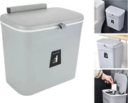 Contenitore di raccolta, appeso, con coperchio, 7 litri, contenitore di raccolta per appendere, con coperchio, parete apribile per camera da letto, armadio, cucina, bagno