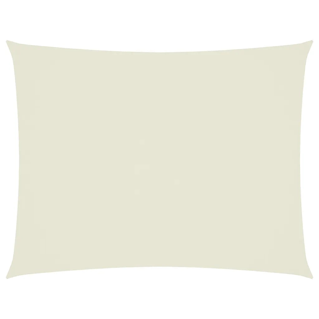 Parasole a vela | Telo Ombra | Vela da ombra Oxford Rettangolare 6x8 m Crema
