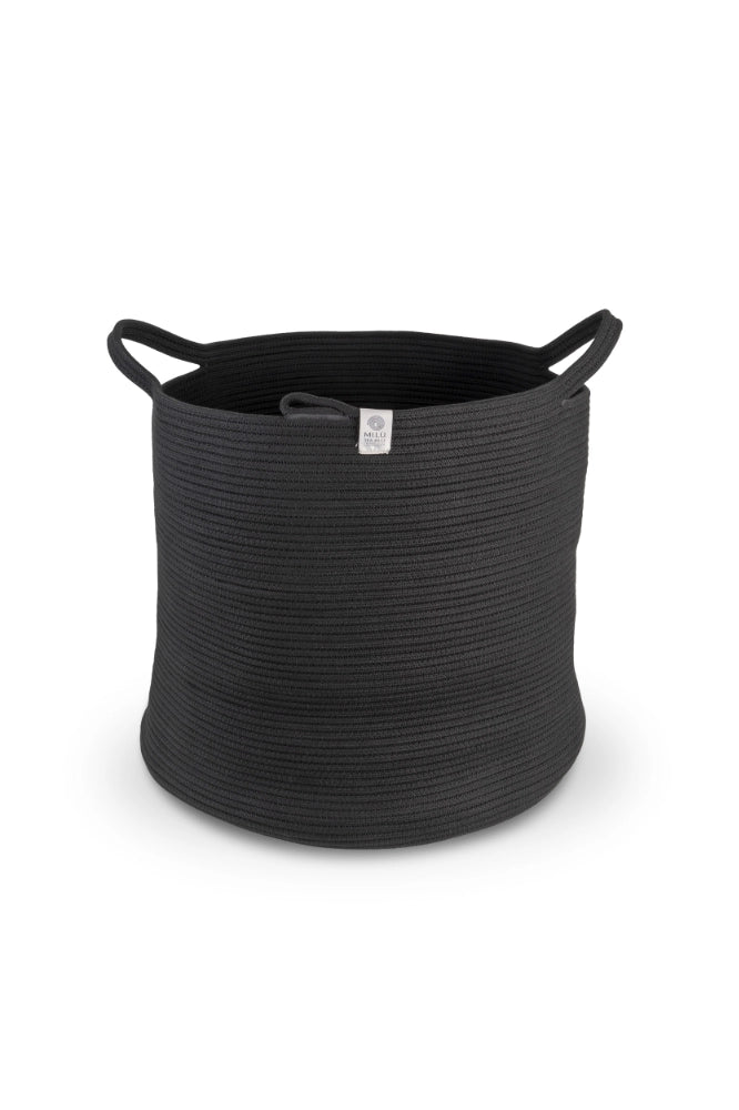 Cheonda - Cesto cilindrico prodotto a mano Plam 60cm Colore: Grigio
